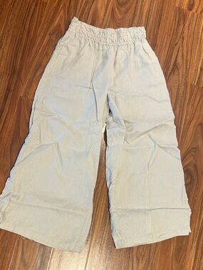 Anthropology linen ankle length pants size Xs